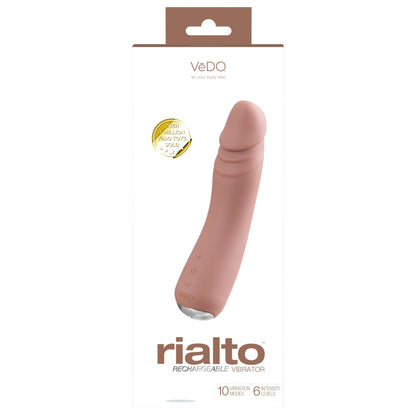 Rialto Rechargeable Vibrator - Mocha | 716053727831 | Available at EroticWarehouse.com