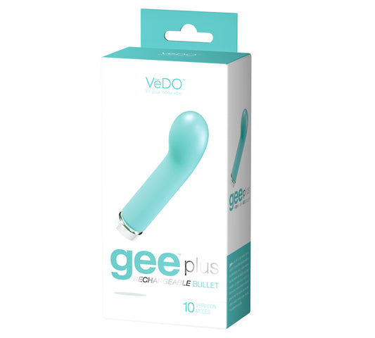 Gee Plus Rechargeable Mini Vibe - Tease Me Turquoise | 731882511703 | Available at EroticWarehouse.com