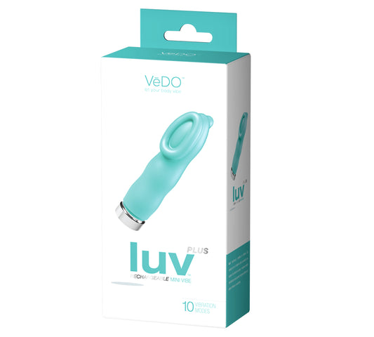 Luv Plus Rechargeable Mini Vibe - Tease Me Turquoise | 731882511673 | Available at EroticWarehouse.com