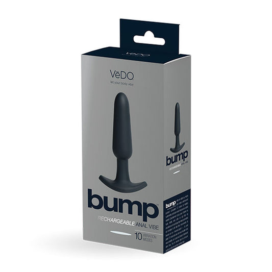 Bump Rechargeable Anal Vibe - Black | 789185757014 | Available at EroticWarehouse.com
