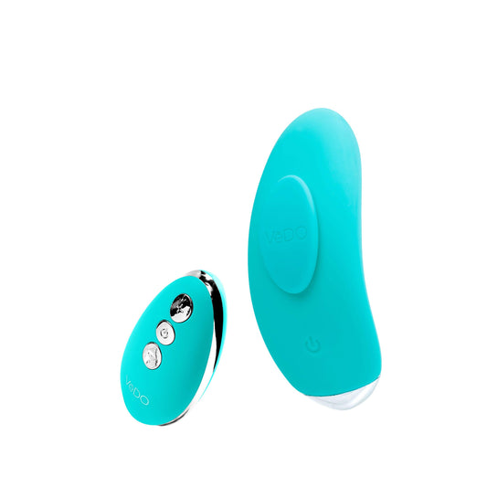 Niki Rechargeable Flexible Magnetic Panty Vibe - Turquoise | 789185756918 | Available at EroticWarehouse.com