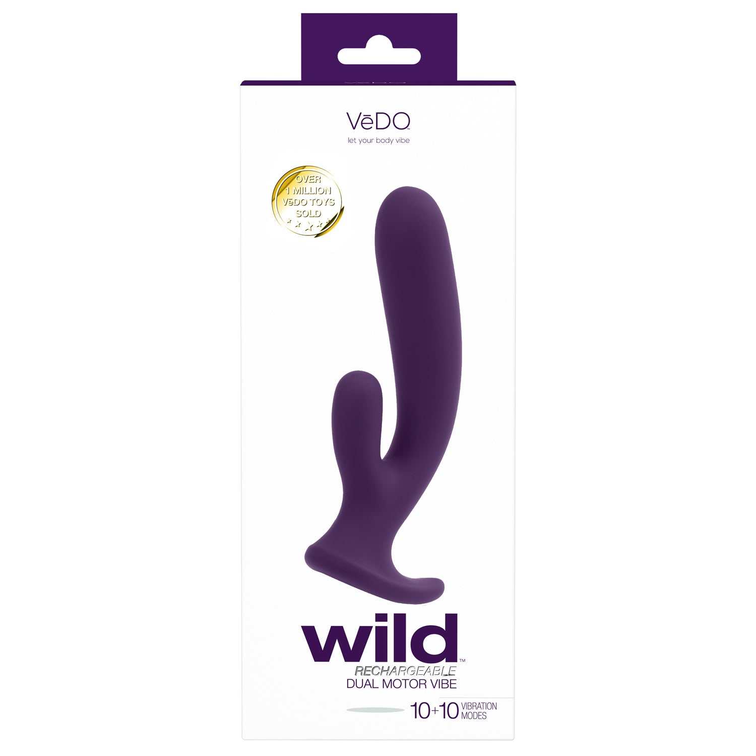 Wild Rechargeable Dual Motor Vibe - Purple | 716053727732 | Available at EroticWarehouse.com