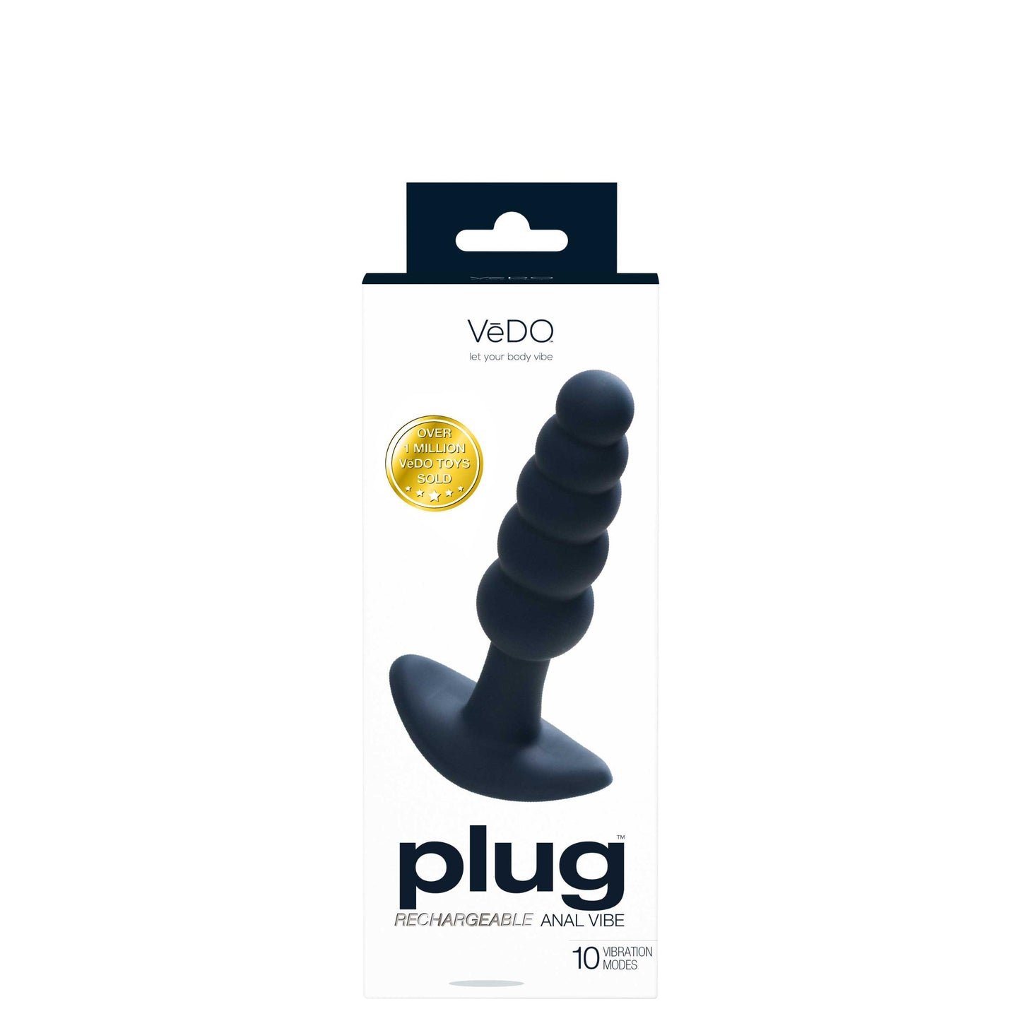Plug Rechargeable Anal Vibe - Black Pearl | 792816281611 | Available at EroticWarehouse.com