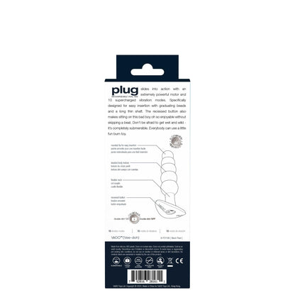 Plug Rechargeable Anal Vibe - Black Pearl | 792816281611 | Available at EroticWarehouse.com