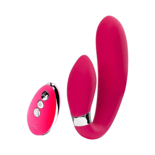 Jeni C-Shaped Dual Motor Vibe With Remote - Pink | 850052871253 | Available at EroticWarehouse.com