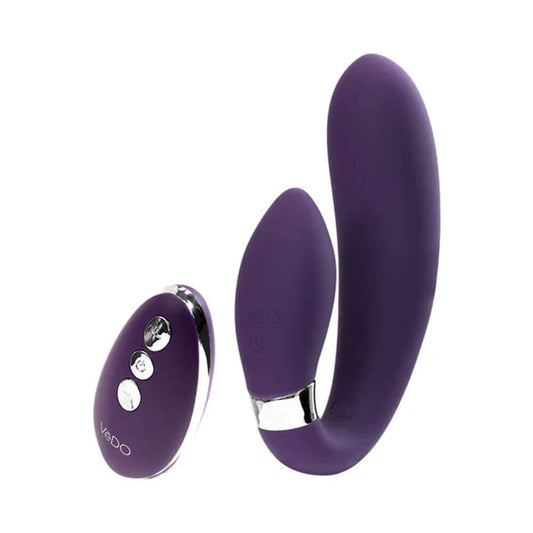 Jeni C-Shaped Dual Motor Vibe With Remote - Purple | 850052871260 | Available at EroticWarehouse.com