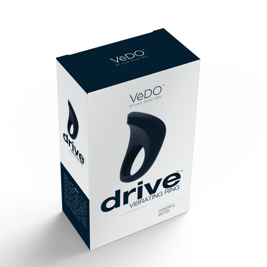 Drive Vibrating Ring - Just Black | 854306004800 | Available at EroticWarehouse.com