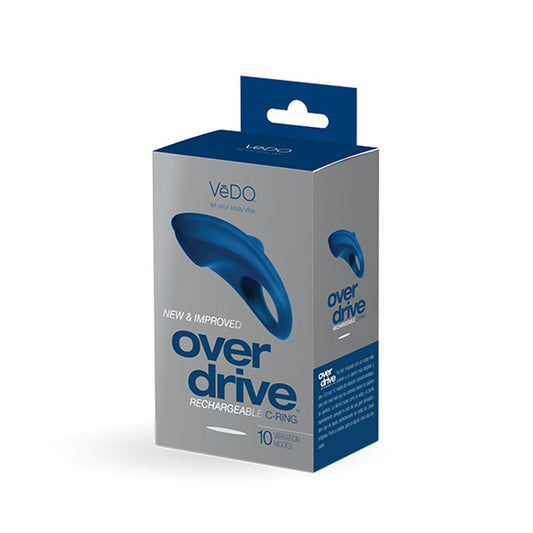 Over Drive Plus Rechargeable Cock Ring - Blue | 789185757045 | Available at EroticWarehouse.com