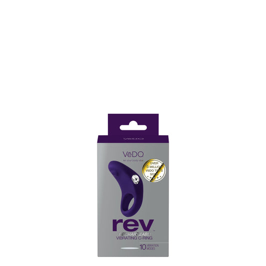 Rev Rechargeable Vibrating C-Ring - Purple | 850052871048 | Available at EroticWarehouse.com