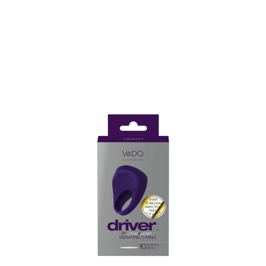 Driver Rechargeable Vibrating C-Ring - Purple | 850052871062 | Available at EroticWarehouse.com