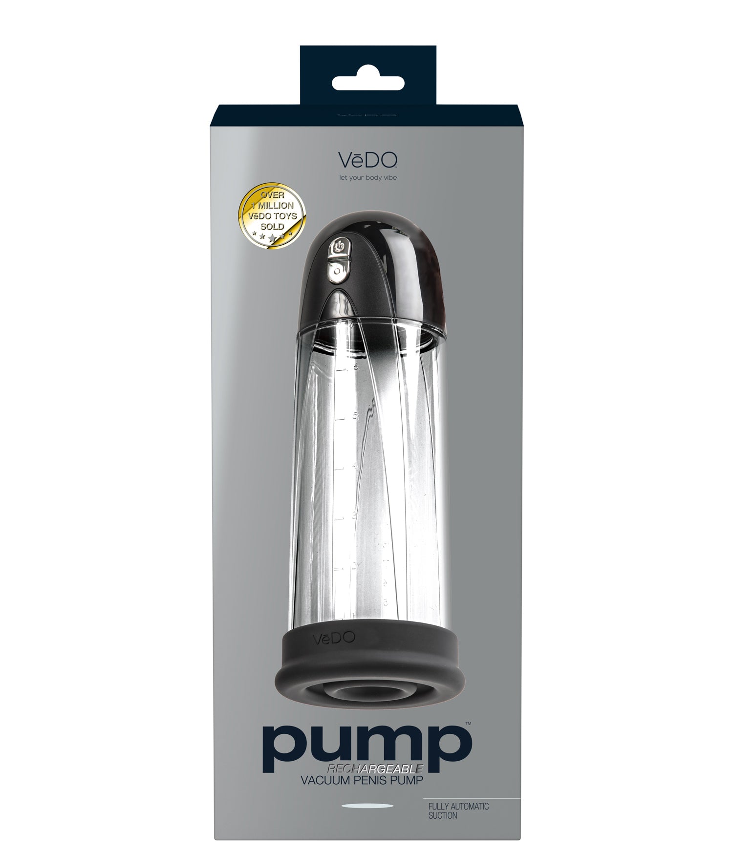Pump Rechargeable Vacuum Penis - Just Black | 716053727589 | Available at EroticWarehouse.com