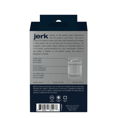 Jerk Perfect Sized Masturbator - Pink - Pussy Style Stroker | 850052871277 | Available at EroticWarehouse.com