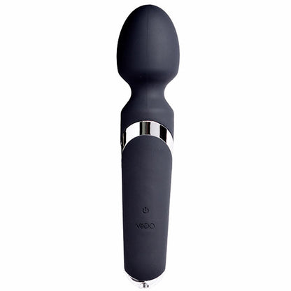 Wanda Rechargeable Wand - Just Black | 789185756949 | Available at EroticWarehouse.com