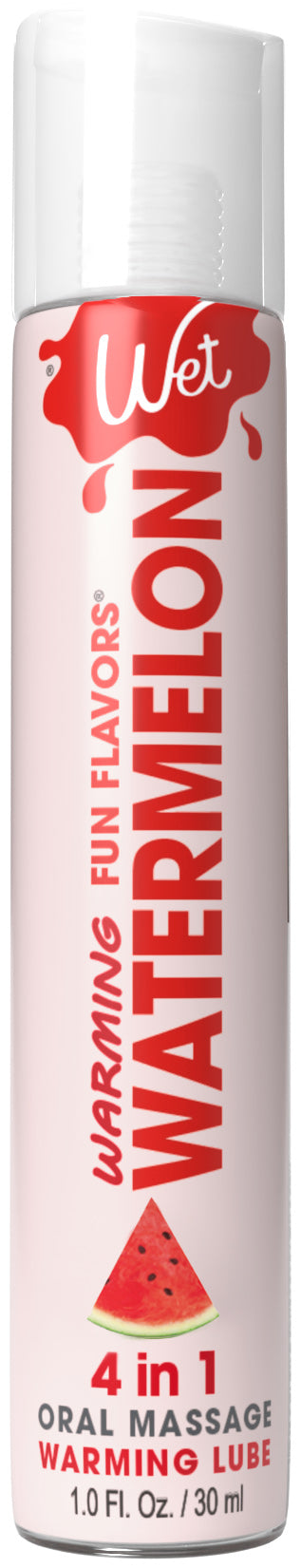 Wet Warming Fun Flavors - Watermelon - 4 in 1 Lubricant 1 Oz | 716222204415 | Available at EroticWarehouse.com