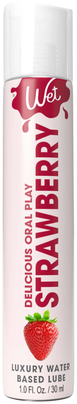 Wet Delicious Oral Play - Strawberry - Waterbased Flavored Lubricant 1 Oz | 716222215237 | Available at EroticWarehouse.com
