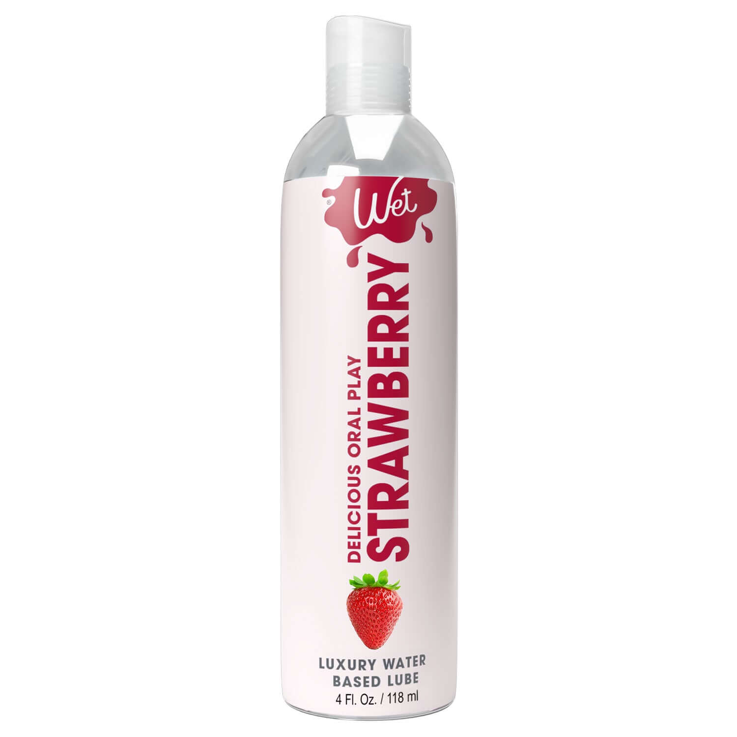 Wet Delicious Oral Play - Strawberry - Waterbased Flavored Lubricant 4 Oz | 716222215251 | Available at EroticWarehouse.com