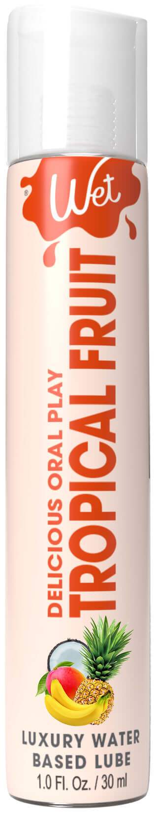 Wet Delicious Oral Play - Tropical Fruit - Waterbased Flavored Lubricant 1 Oz | 716222215336 | Available at EroticWarehouse.com