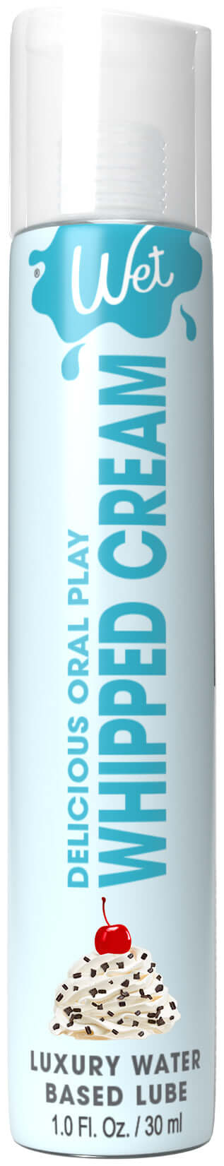 Wet Delicious Oral Play - Whipped Cream - Waterbased Flavored Lubricant 1 Oz | 716222215428 | Available at EroticWarehouse.com