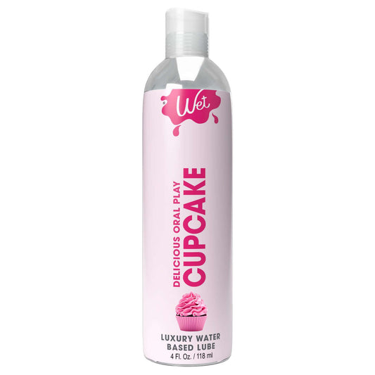 Wet Delicious Oral Play - Cupcake - Water Based Flavored Lube 4 Oz | 716222215794 | Available at EroticWarehouse.com
