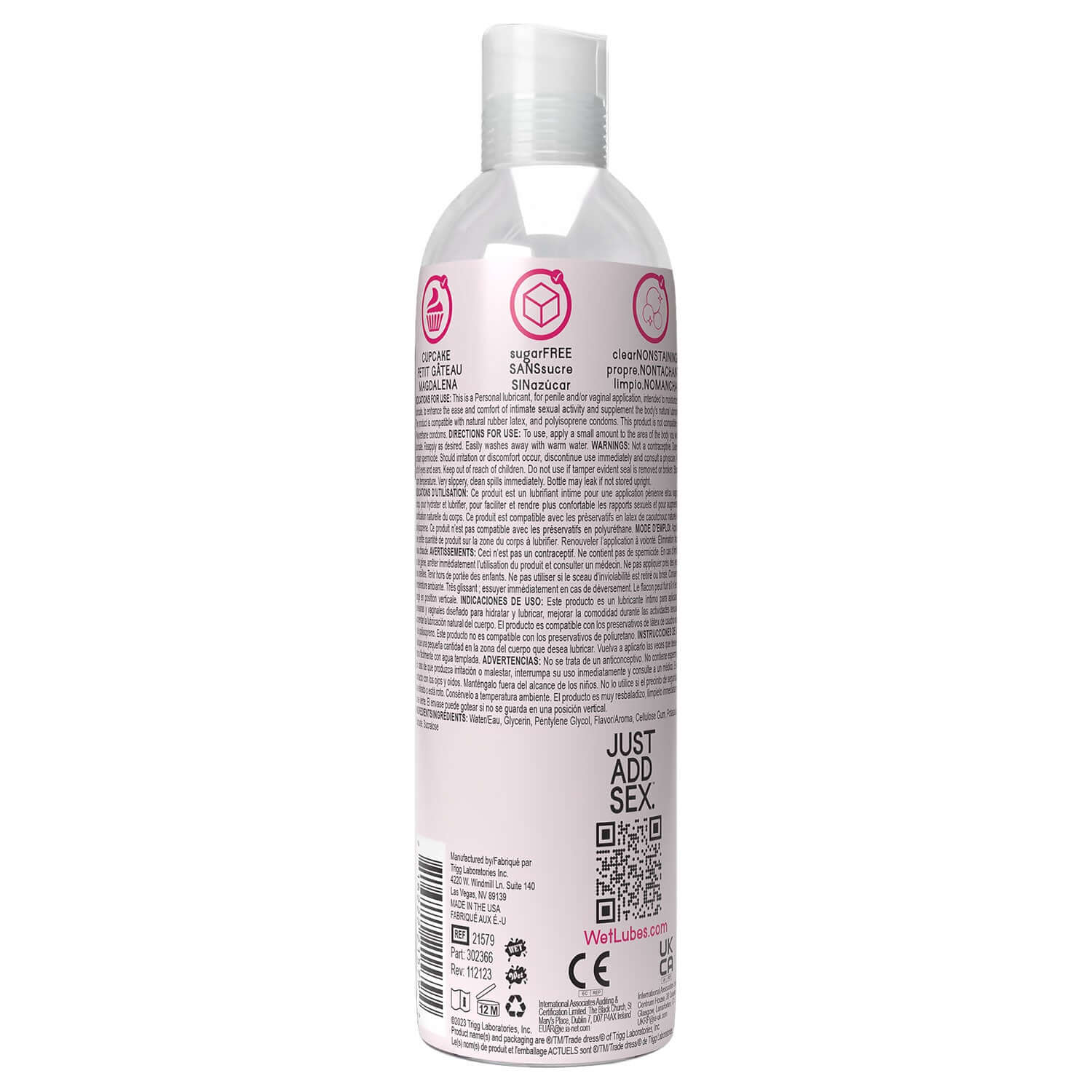 Wet Delicious Oral Play - Cupcake - Water Based Flavored Lube 4 Oz | 716222215794 | Available at EroticWarehouse.com