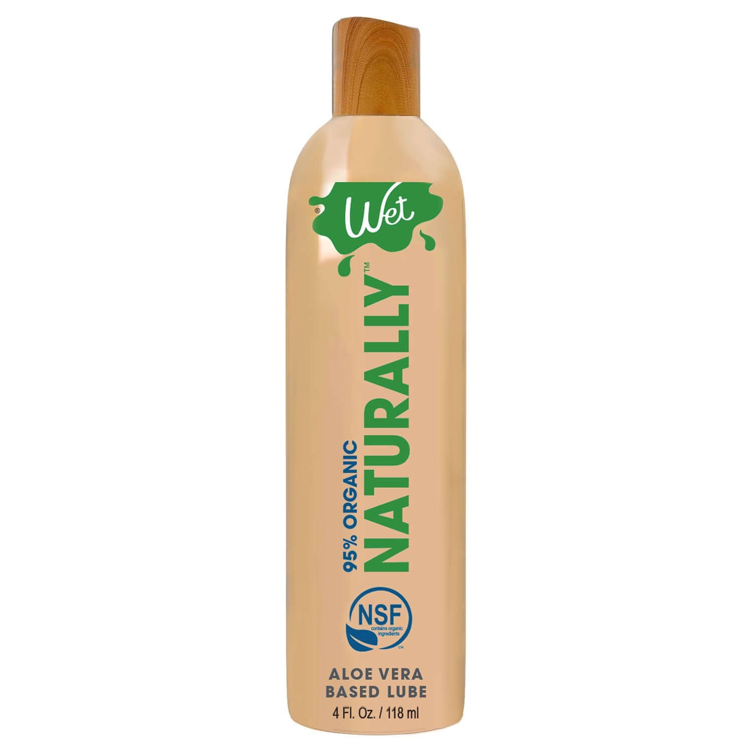 Wet 95% Organic Naturally - Aloe Based Lubricant 4 Oz | 716222264259 | Available at EroticWarehouse.com