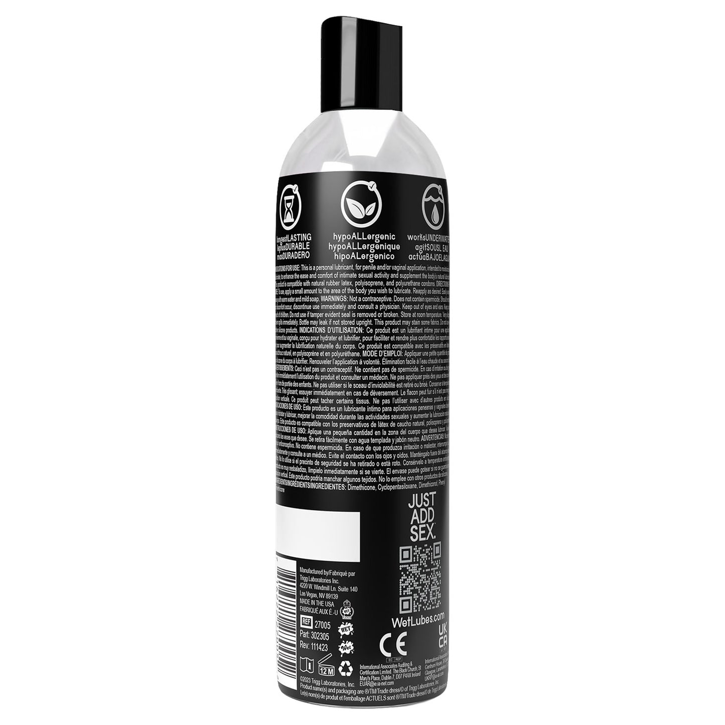 Wet Platinum - Luxury Silicone Based Lubricant 4 Oz | 716222270052 | Available at EroticWarehouse.com