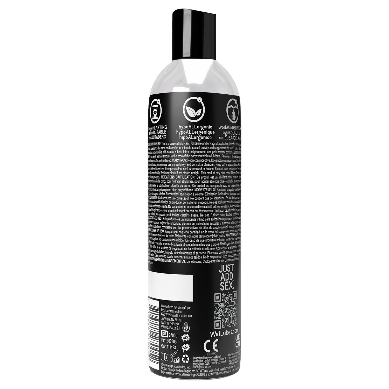 Wet Platinum - Luxury Silicone Based Lubricant 4 Oz | 716222270052 | Available at EroticWarehouse.com