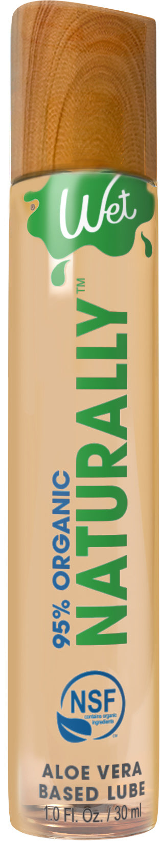Wet 95% Organic Naturally - Aloe Based Lubricant 1 Oz | 716222422376 | Available at EroticWarehouse.com