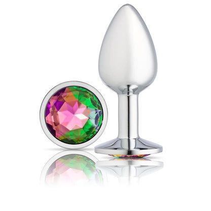 Cloud 9 Novelties Gems Silver Chromed Anal Plug - Small | 853545008099 | Available at EroticWarehouse.com