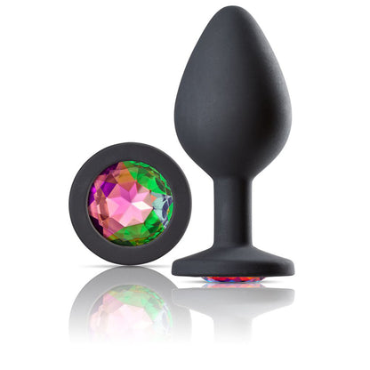 Cloud 9 Novelties Gems Jeweled Silicone Anal Plug - Medium | 853545008112 | Available at EroticWarehouse.com
