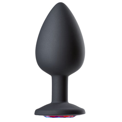 Cloud 9 Novelties Gems Jeweled Silicone Anal Plug - Large | 853545008075 | Available at EroticWarehouse.com