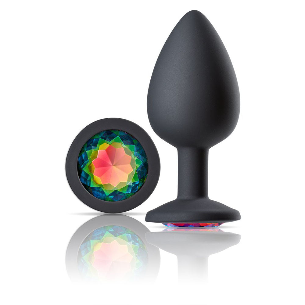 Cloud 9 Novelties Gems Jeweled Silicone Anal Plug - Large | 853545008075 | Available at EroticWarehouse.com