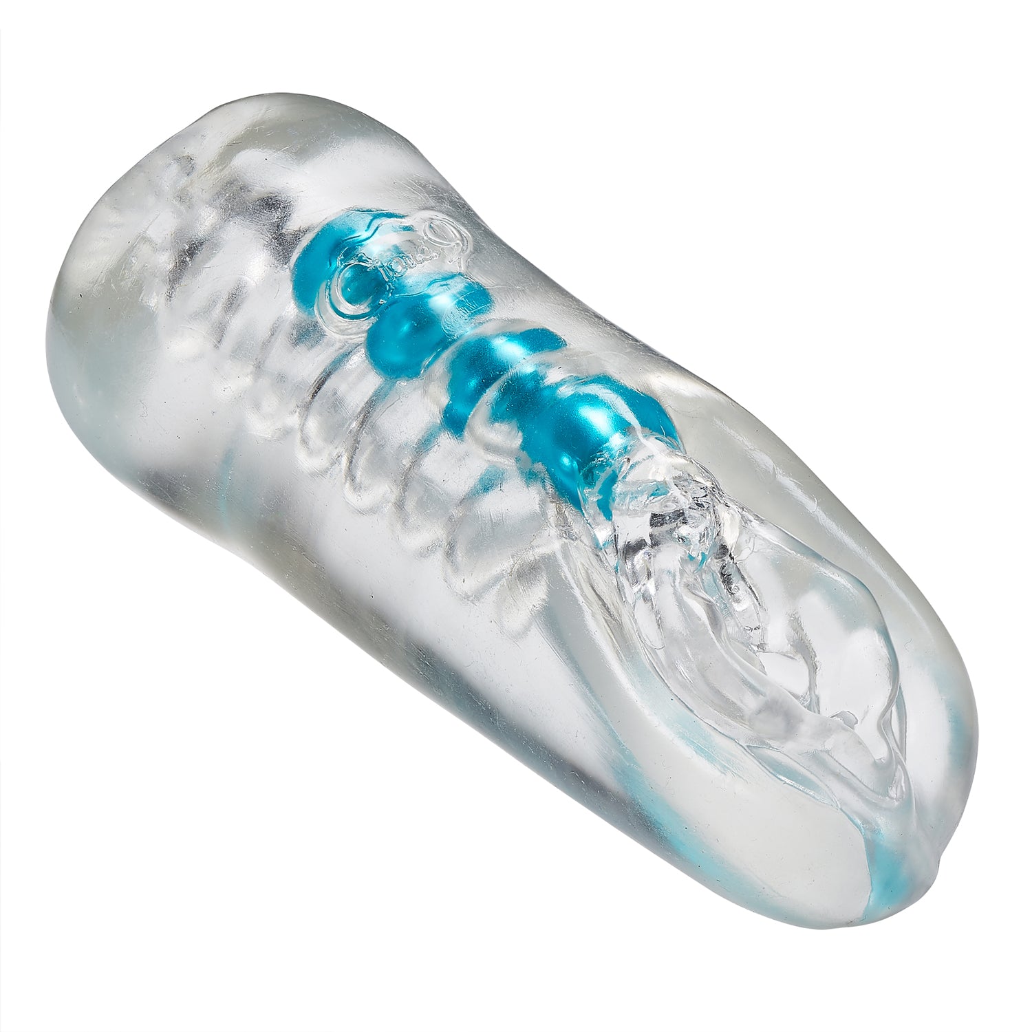Personal Double Ended Beaded Pussy & Ass Stroker - Clear | 853545008525 | Available at EroticWarehouse.com