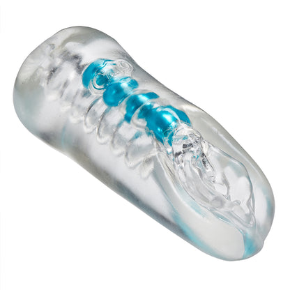 Personal Double Ended Beaded Pussy & Ass Stroker - Clear | 853545008525 | Available at EroticWarehouse.com