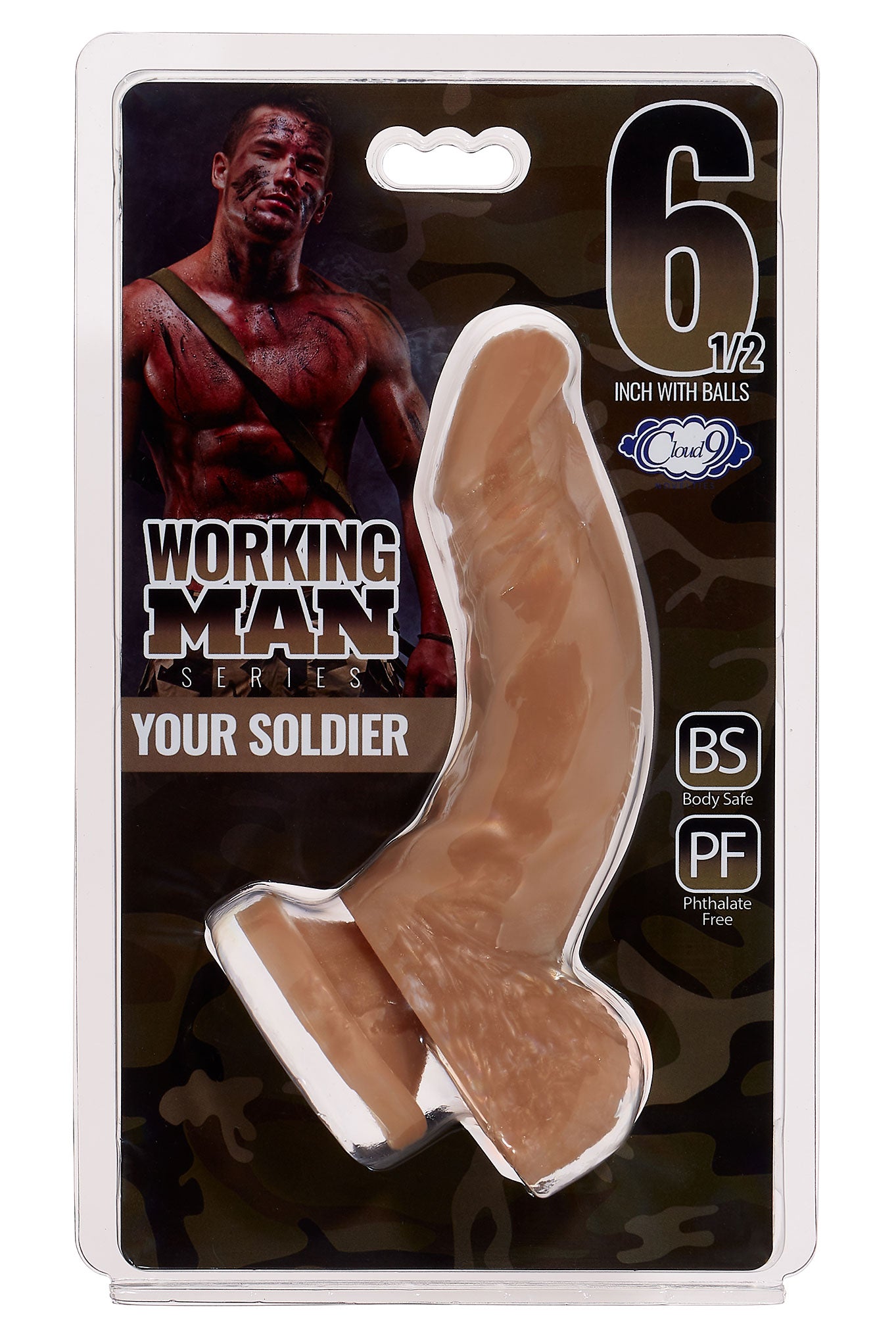 Cloud 9 Working Man 6.5 Inch With Balls - Your Soldier - Tan | 850013016907 | Available at EroticWarehouse.com