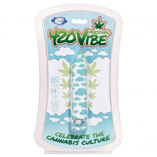 420 Slim Vibe Cloud - White/blue | 850047085160 | Available at EroticWarehouse.com