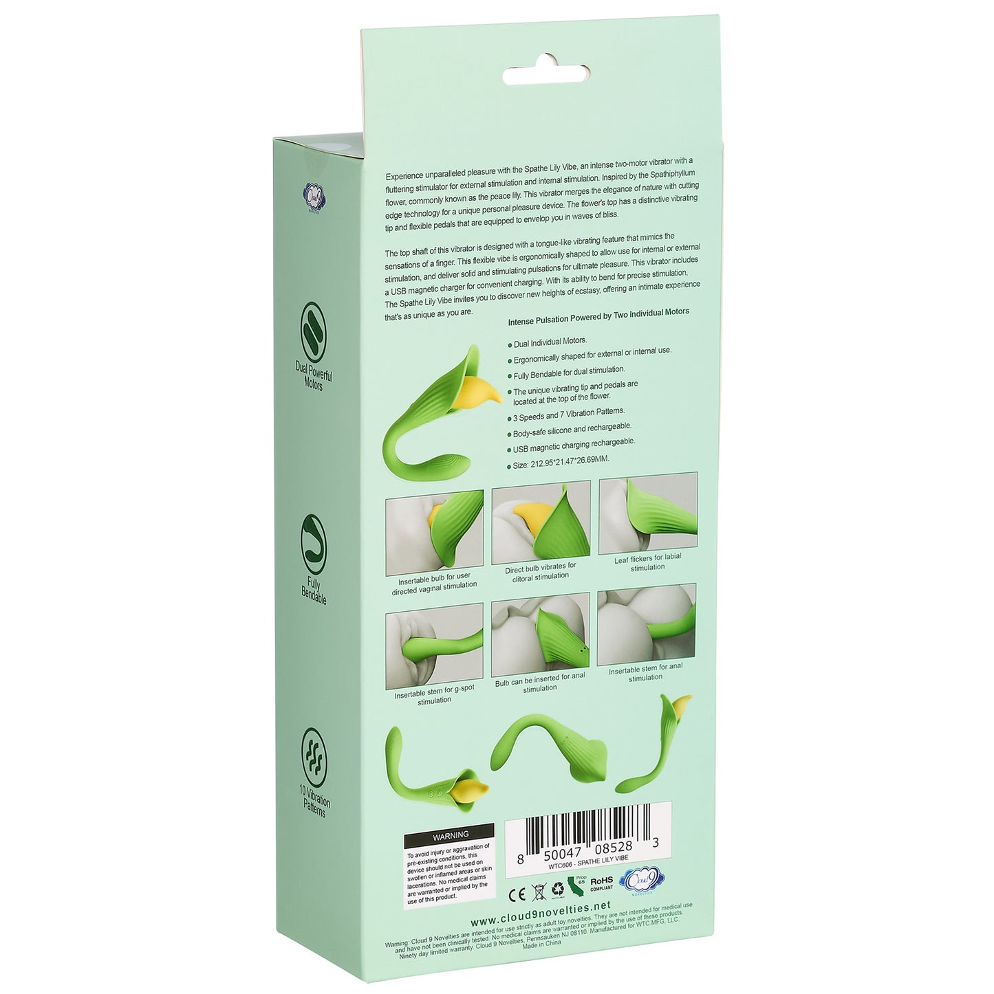 Spathe Lily Vibe Green | 850047085283 | Available at EroticWarehouse.com