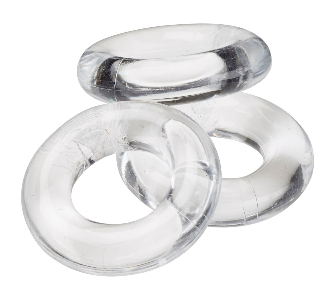 Cockring Combo Clear | 635346638428 | Available at EroticWarehouse.com