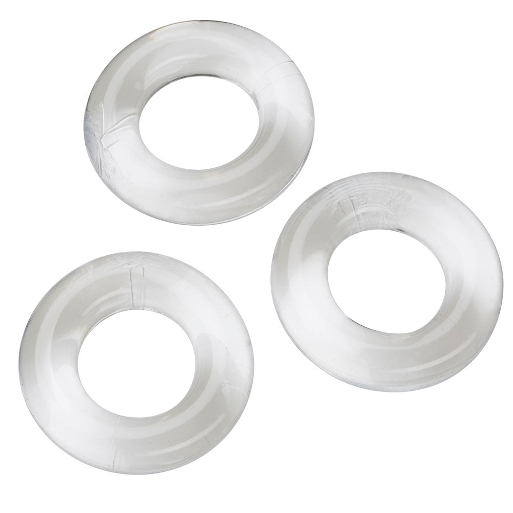 Cockring Combo Clear | 635346638428 | Available at EroticWarehouse.com