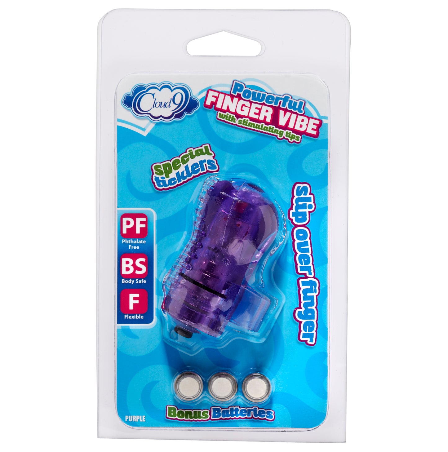 Finger Vibe W/stimulating Tips Purple | 635346638527 | Available at EroticWarehouse.com