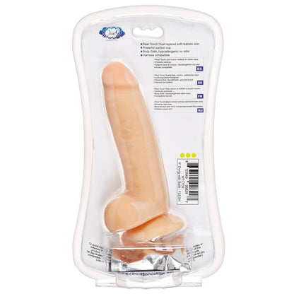 8" Dual Density Real Touch Thick With Realistic Painted Veins and Balls - White | 853545008297 | Available at EroticWarehouse.com