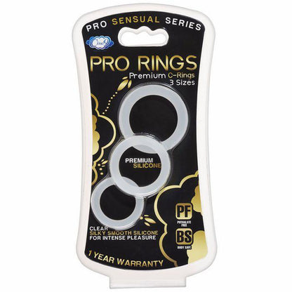 Cloud 9 Pro Sensual Silicone Cock Ring 3 Pack | 685239852127 | Available at EroticWarehouse.com