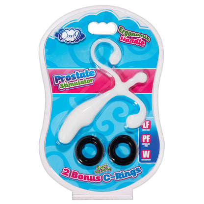 Prostate Stimulator Kit White W/c Rings | 685239852264 | Available at EroticWarehouse.com