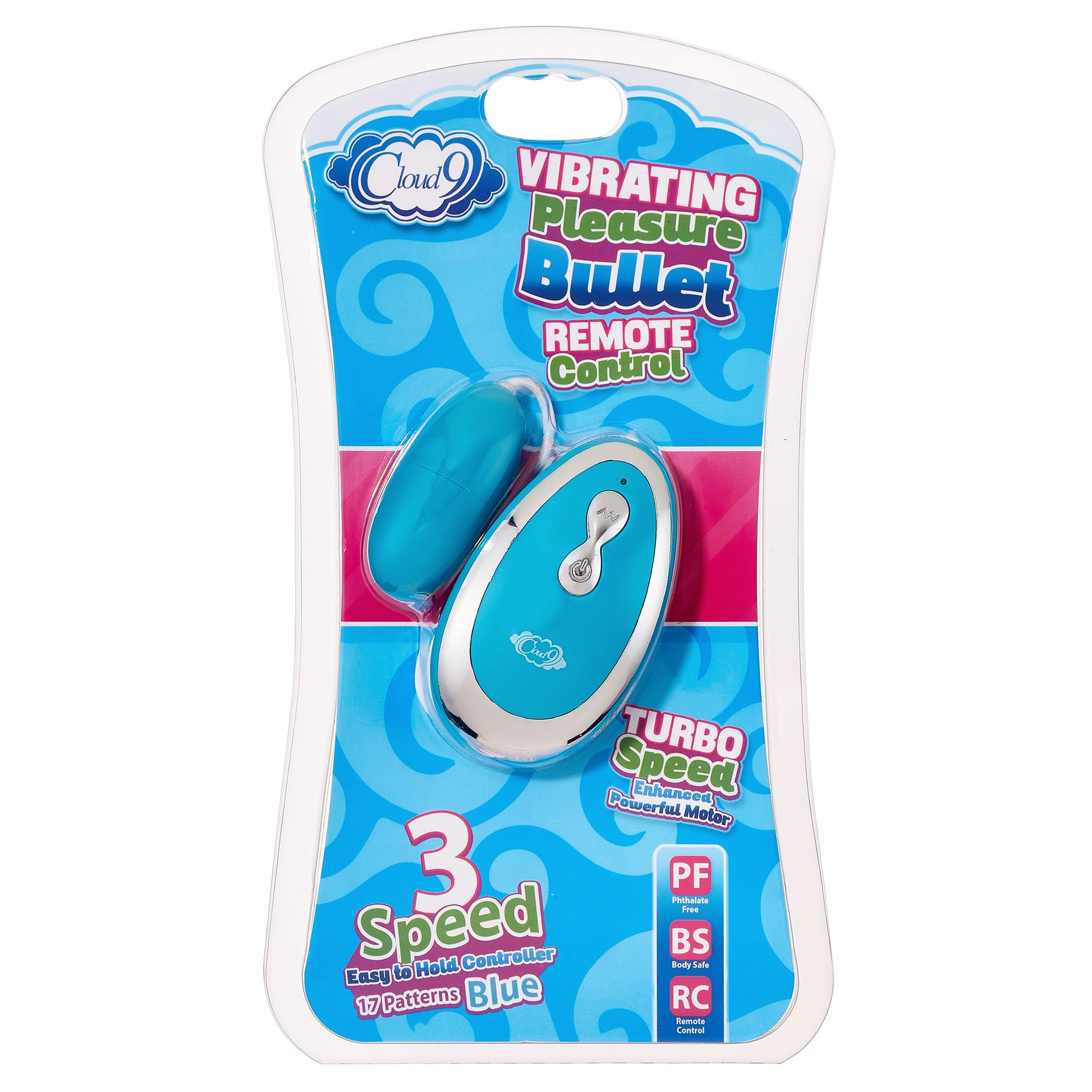 Cloud 9 3 Speed Bullet With Remote - Blue | 685239852486 | Available at EroticWarehouse.com