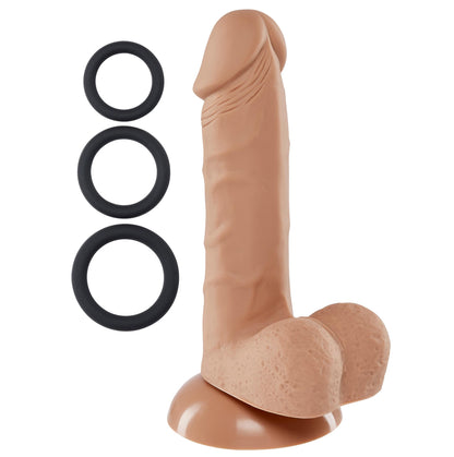 Pro Sensual Series 6 Inch Silicone Pro Odorless Dong - Tan | 685239852837 | Available at EroticWarehouse.com