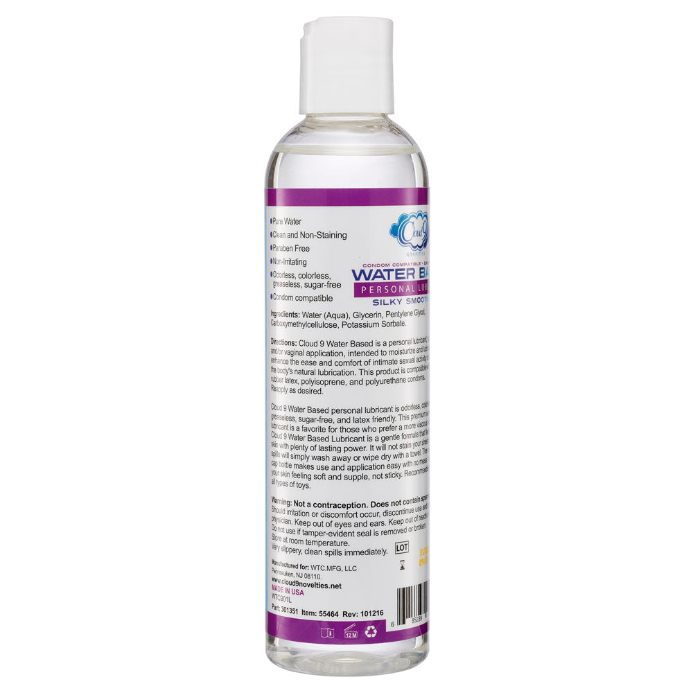 Cloud 9 Water Based Personal Lubricant 8 Fl. Oz. | 685239852769 | Available at EroticWarehouse.com
