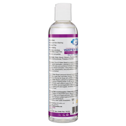 Cloud 9 Water Based Personal Lubricant 8 Fl. Oz. | 685239852769 | Available at EroticWarehouse.com