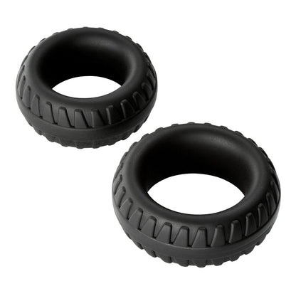 Cloud 9 Pro Rings Liquid Silicone Tires 2 Pack - Black | 853545008969 | Available at EroticWarehouse.com