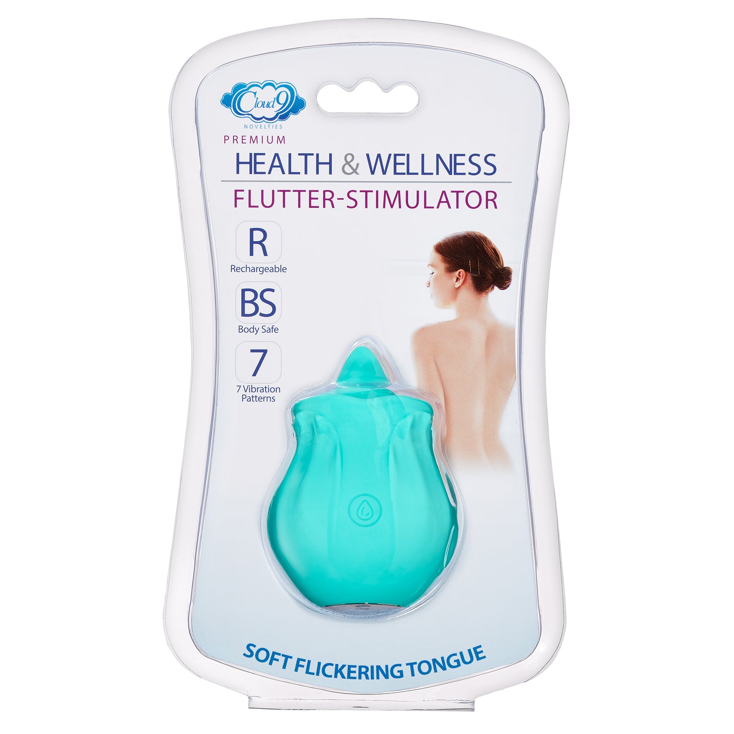 Health and Wellness Flutter Oral Tongue Stimulator Teal | 850013016075 | Available at EroticWarehouse.com