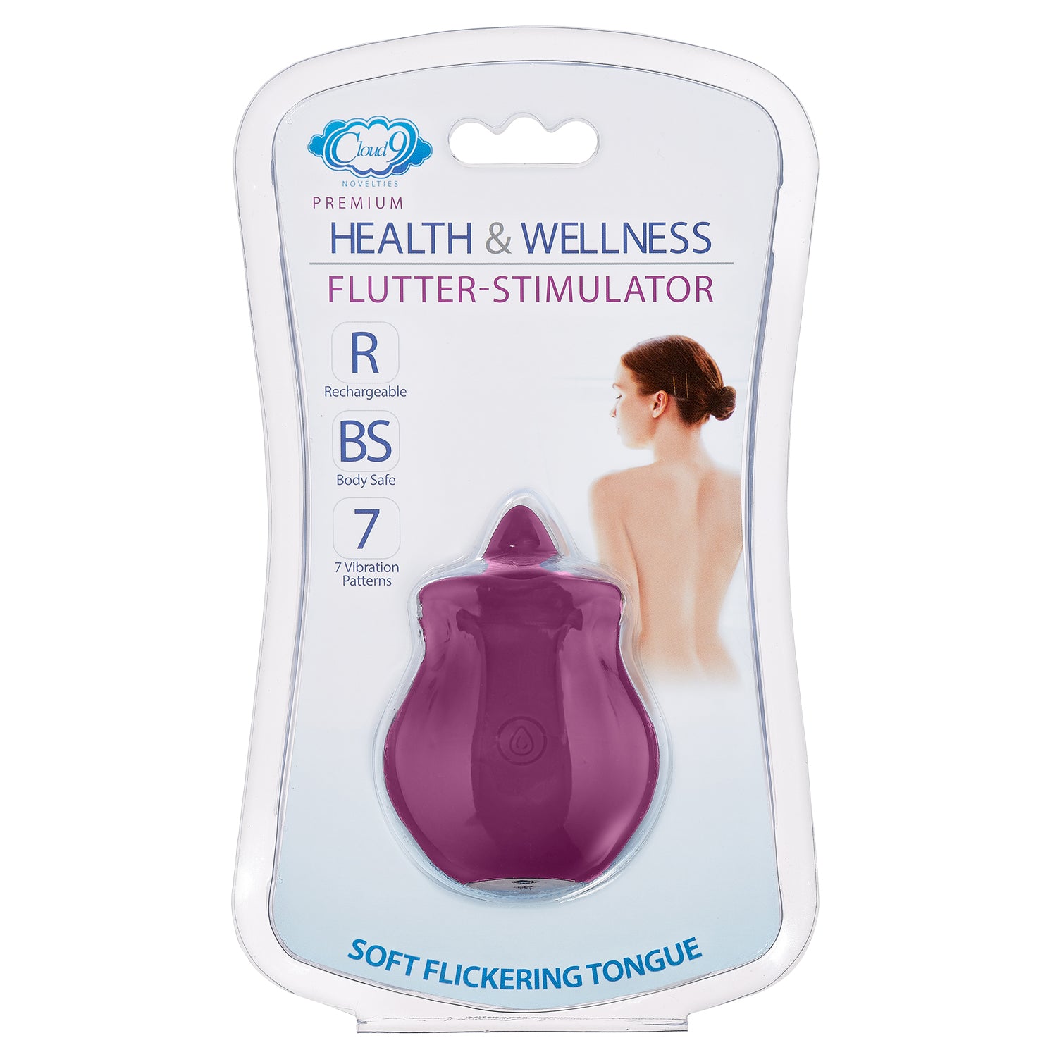 Health and Wellness Flutter Oral Tongue Stimulator Purple | 850013016082 | Available at EroticWarehouse.com